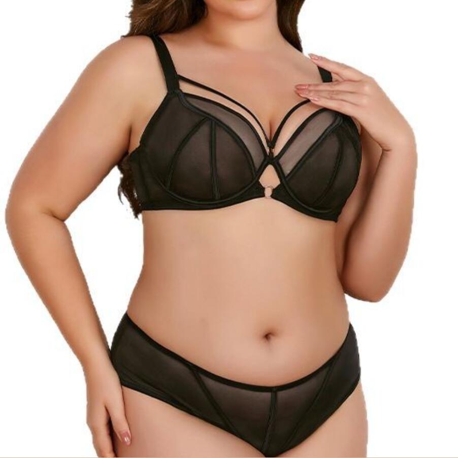 Minimizer Bra Women - Damski seksowny zestaw biustonosza z przezroczystej