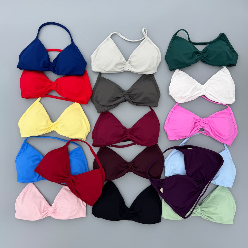 Underwire Bra Padded - Biustonosz sportowy z cienkimi ramiączkami, bezszwowy,