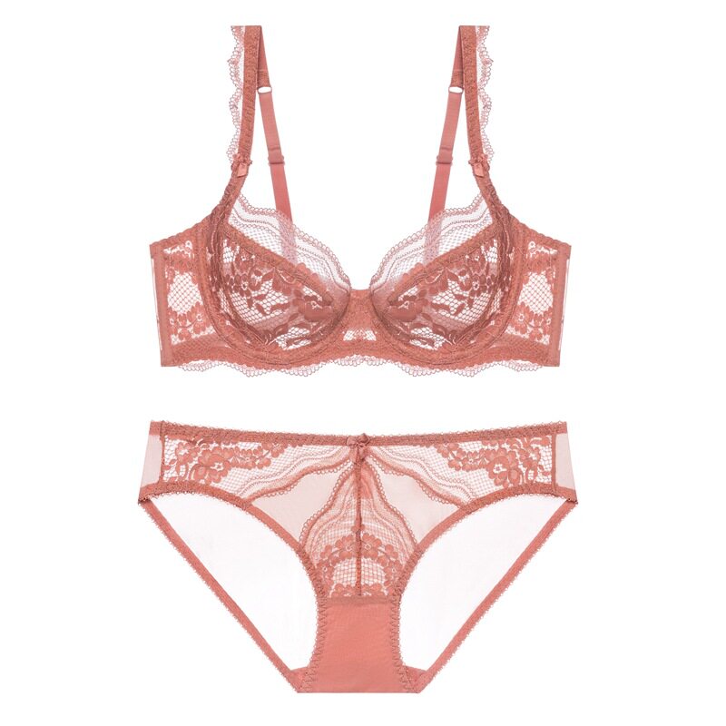 Minimizer Bra Women - BANERDANNI Nowy Komplet Bielizny z Kwiatową