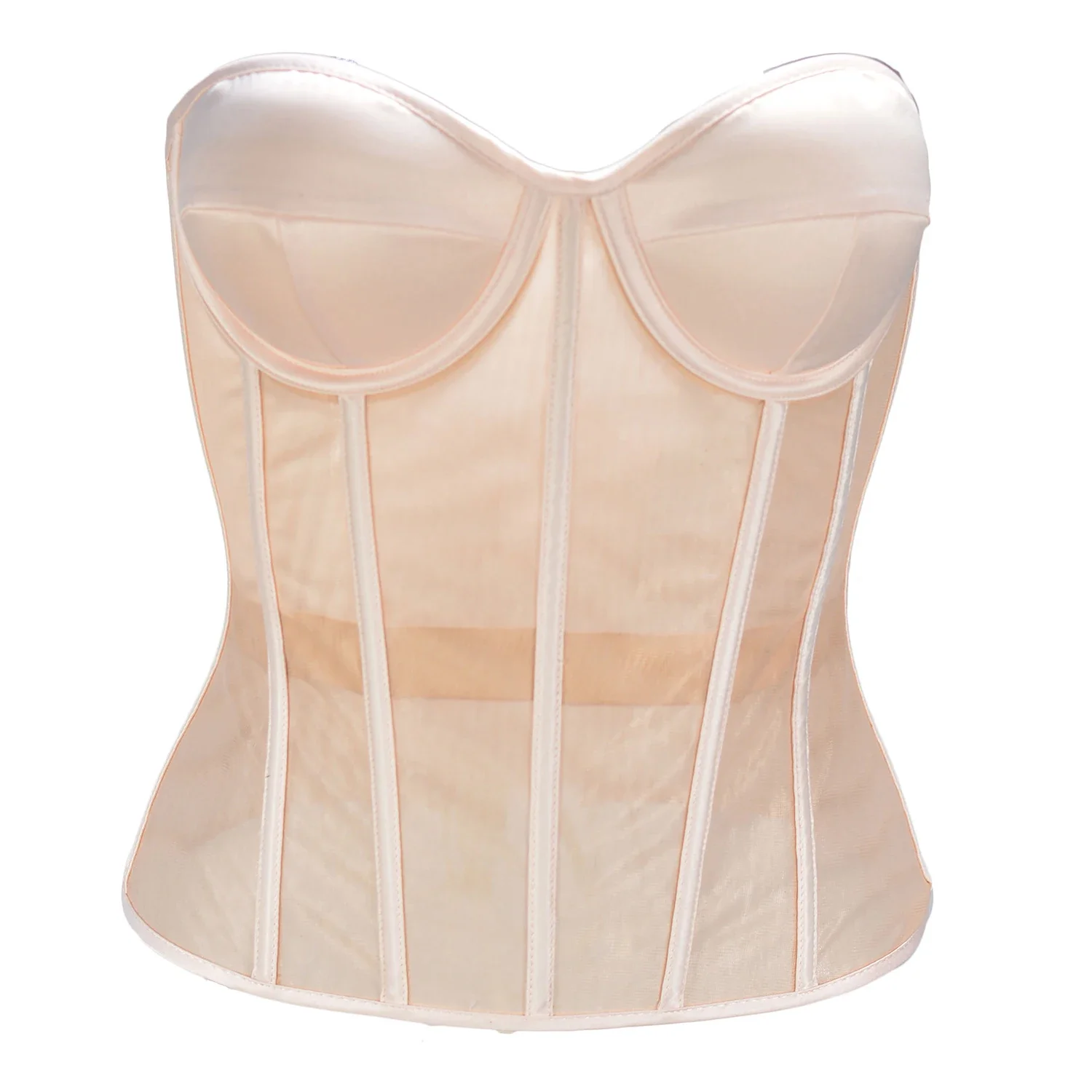 Sheer Mesh Bra - Gorset brzuszny Dwuwarstwowy przezroczysty siateczkowy oddychający