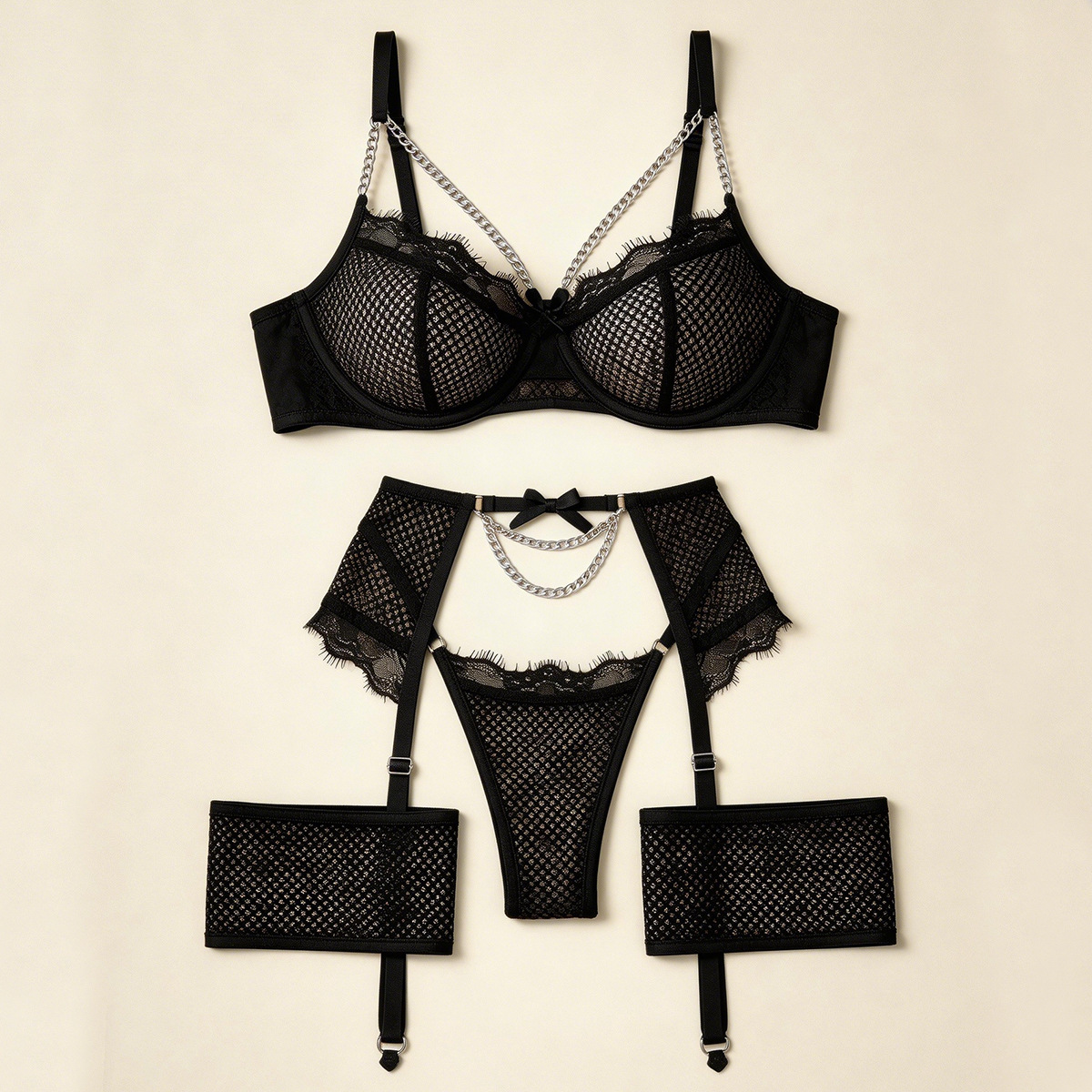 Seksowny zestaw bielizny z sia – Sheer Mesh Bra recenzja i cena