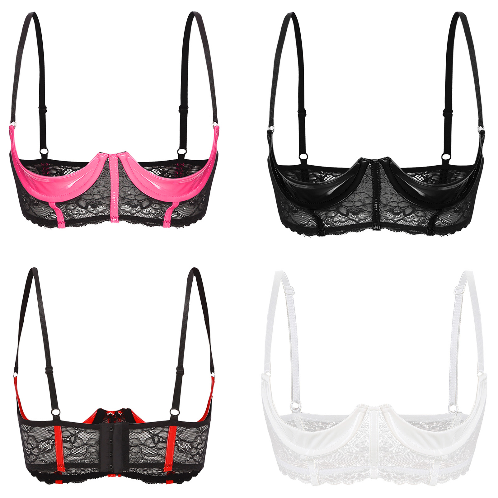 Damskie otwarte miseczki topy  – Underwire Bra Padded recenzja i cena